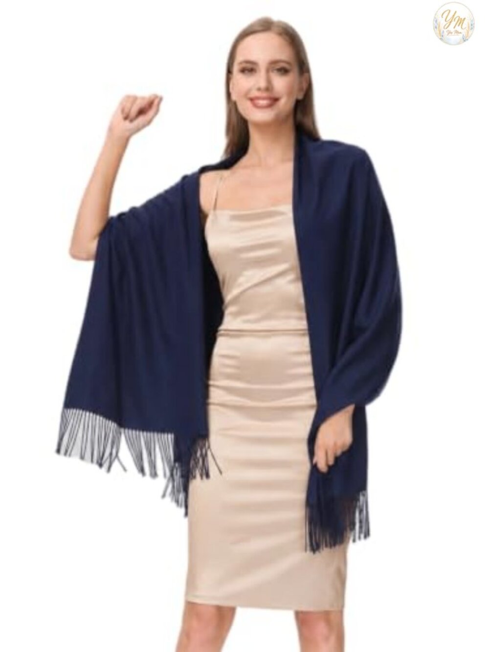 OHAYOMI Women's Pashmina Shawl Wrap 78x28 Polyester Viscose Winter Evening Scarf
